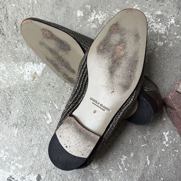 Manolo Blahnik Pitakara slip ons - Picture 7 of 9